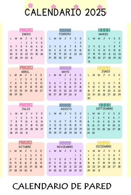 Calendario pared con logo