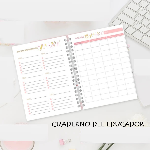 Cuaderno educador con logo